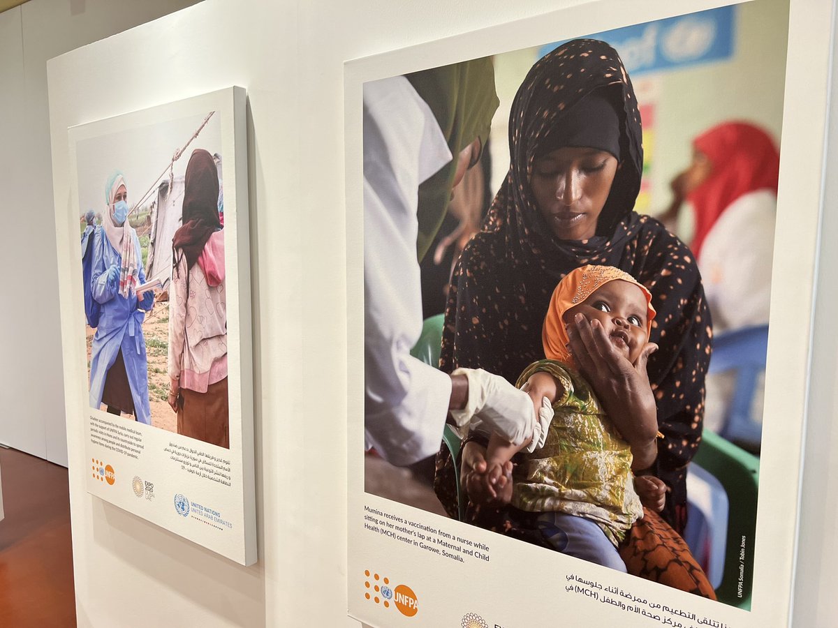 UN_UAE's tweet photo. 📢#HappeningNow @ #UNHub #expo2020dubai 

@MrCutilloUNFPA, Chief of the Strategic Partnerships Branch @UNFPA, joins @UNFPA_Arabic "#SafeBirth Even Here" Exhibition inauguration, which showcases how innovative partnerships are saving the lives of women and babies during #COVID19. https://t.co/MsjSSyLSNd