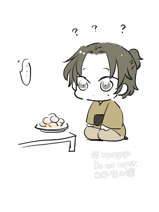 おやつを進めても、ただびっくりする瑶瑶 