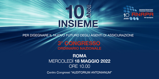 AnapaTweet's tweet photo. La nuova ondata di Covid-19 che sta investendo in queste settimane il Paese ha reso necessario posticipare il terzo congresso di Anapa Rete ImpresAgenzia, origianriamento previsto a febbraio, al 18 maggio 2022.
#anapaweb #covid #assicurazioni #agentiassicurativi #congresso https://t.co/TKXSoZJ8YP