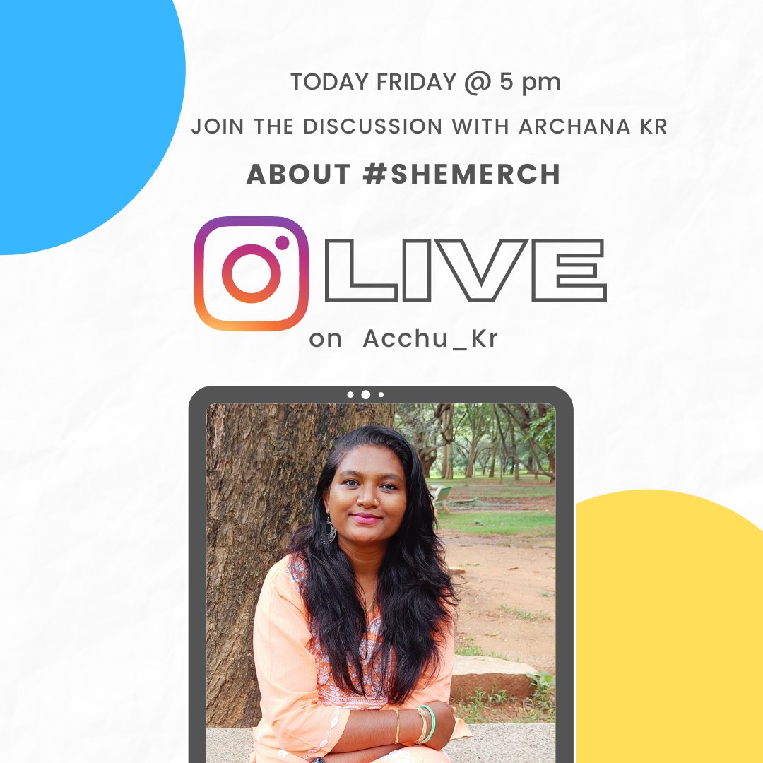 Stand4she's tweet photo. our Founder @archanakra on today's Live at 5 pm.
She is going to talk about our New #shemerch campaign🤟.
#stand4she https://t.co/IVNmEU7Ic7