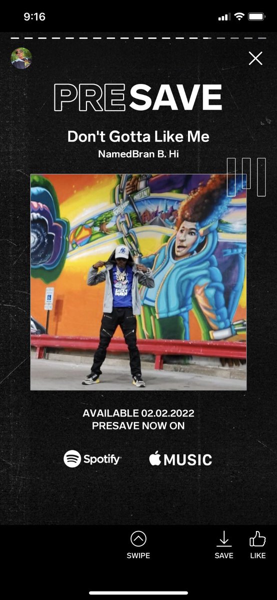 NamedBran's tweet photo. 🤔 Thought I made it clear to the world #YouDontGottaLikeMe bih cuz I love me 😩🤝 I love me so much I be feelin myself🕺🏾 (Refer to my first single ever released #DoItToDeath 😩🤣 anyway tho new song alert #spotify #applemusic nem 2/2/2022 https://t.co/QrnIKZQFJN https://t.co/s2EJUjuHTH