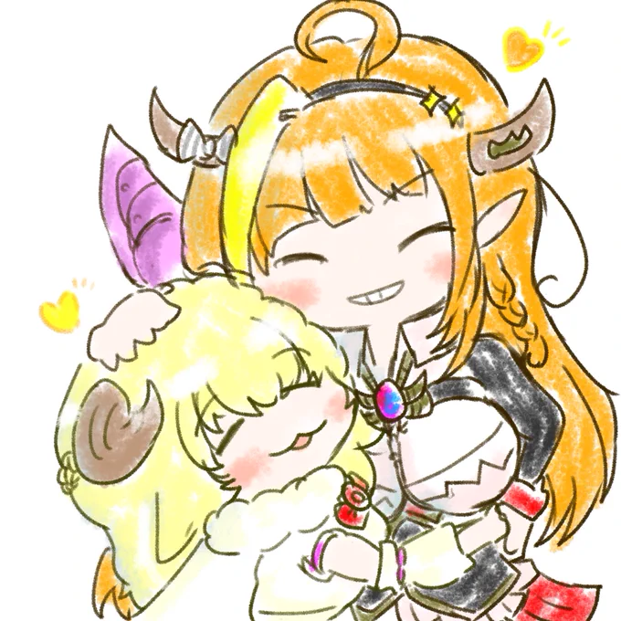 「I'll give you a lot of love.」

#みかじ絵  #つのまきあーと
#ルーナート #TOWART
#かなたーと
下におまけ。 