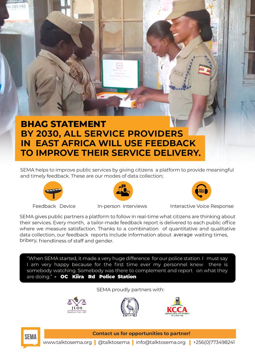Are you hopeful for a future with accountable public officers, transparent public offices and much more satisfactory service delivery? Then leave your feedback at our partner service stations. Lets Talk to SEMA. #feedbackmatters #talktosema