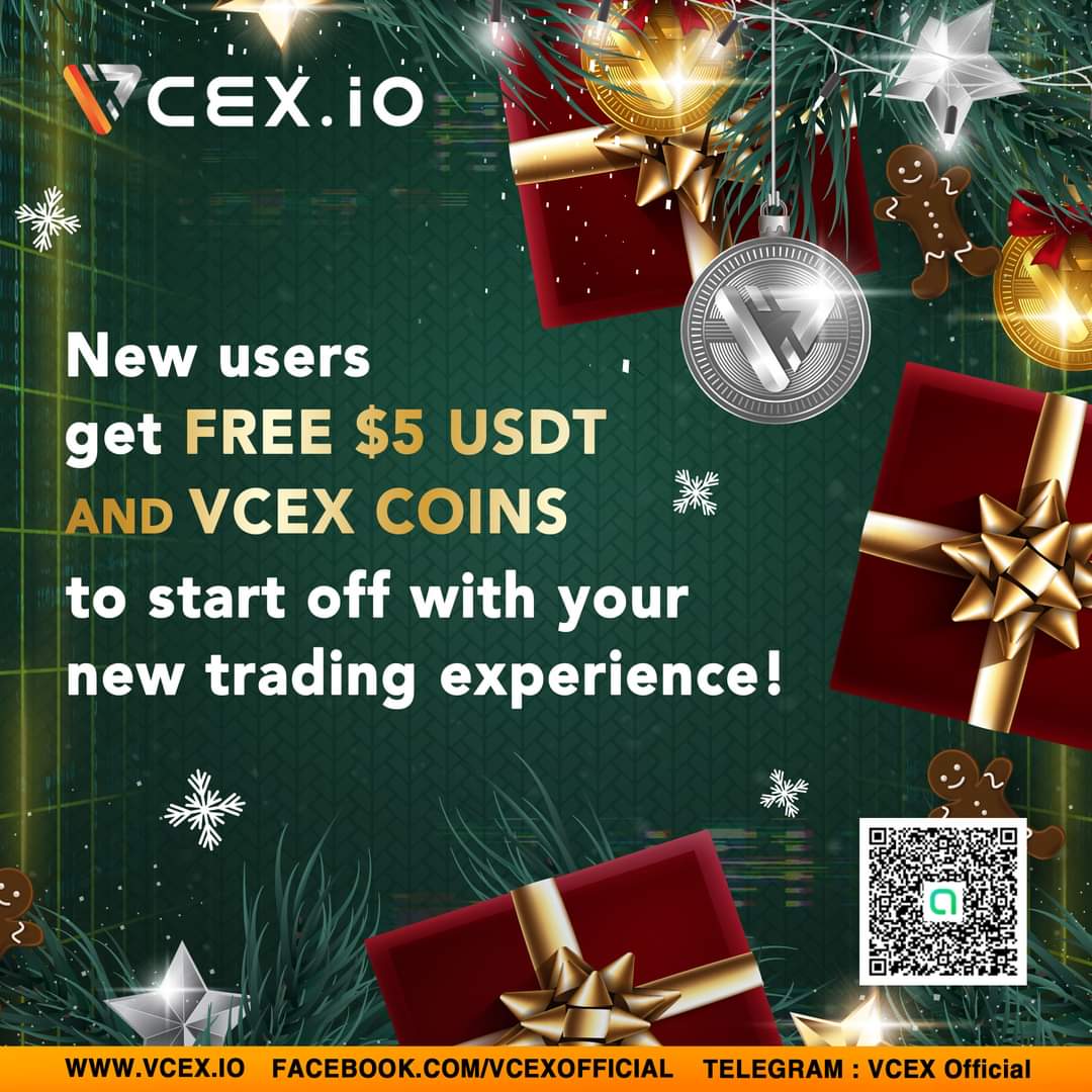 VCEX_Official's tweet photo. Celebrate your holidays with our Christmas Eve Promotion for you all VCEXIAN! Go SIGN UP and CLAIM your presents!

REGISTER HERE!
https://t.co/jJRYc2d1E6
#exchange #Bitcoin #Ethereum #vcex #cryptocurrency https://t.co/3ApDfASzls