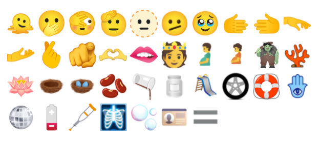 Str8YPree's tweet image. #Unicode14 in iOS 15.4 (37 new Emoji) &amp;amp; 838 new characters.