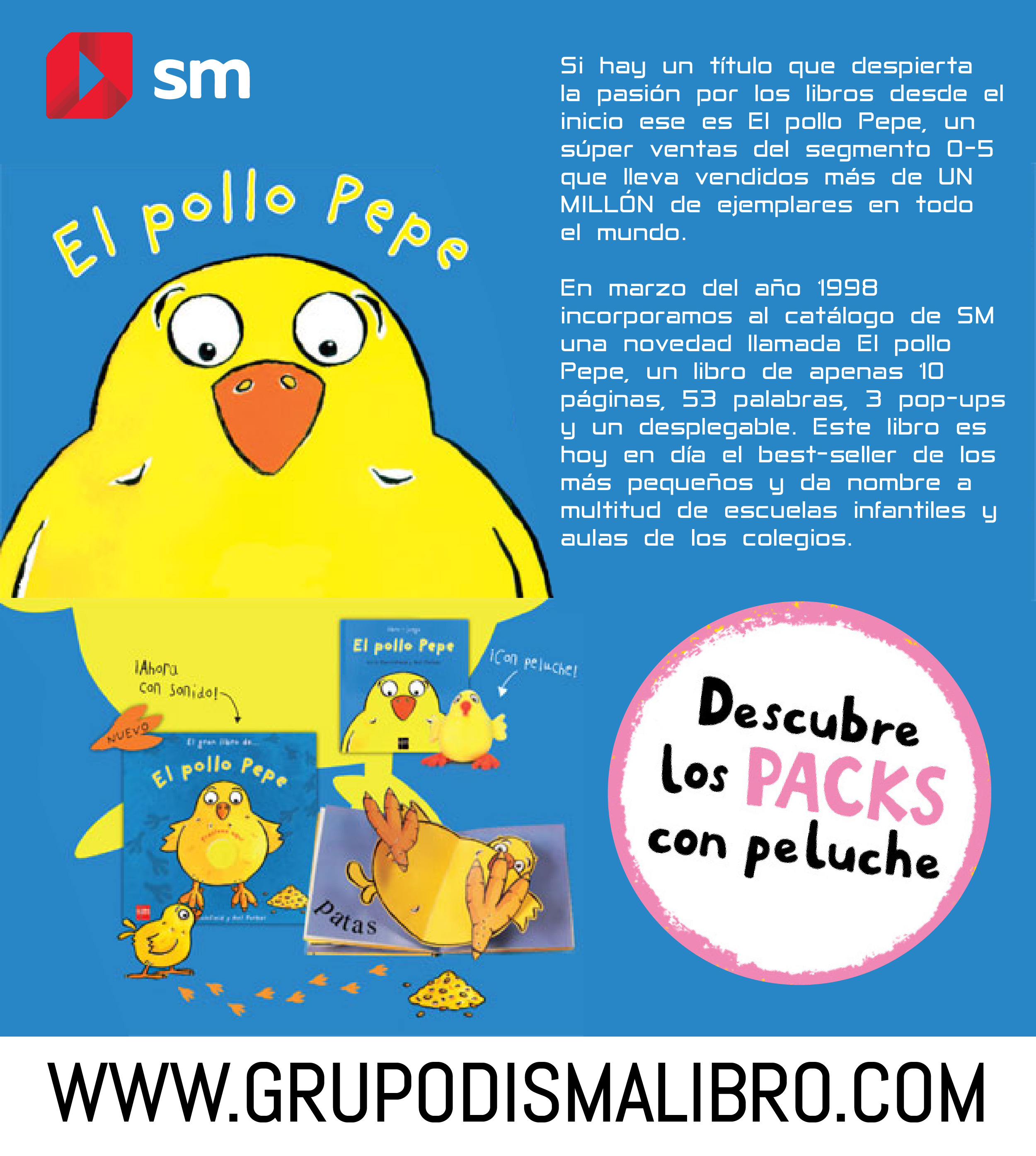 Libro pollo cheap pepe con peluche