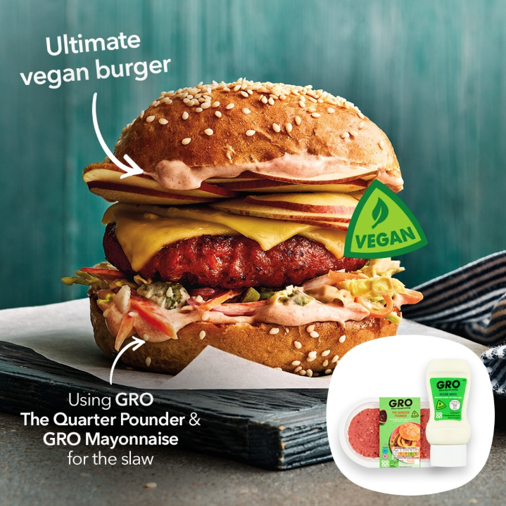TraceyAvCDC's tweet photo. Have you seen @coopuk's ultimate vegan burger, it's perfect for #Veganuary and beyond, and it includes their GRO products too, simple! 💚

https://t.co/eoeAeOsQS7 https://t.co/0b9izKHLr0