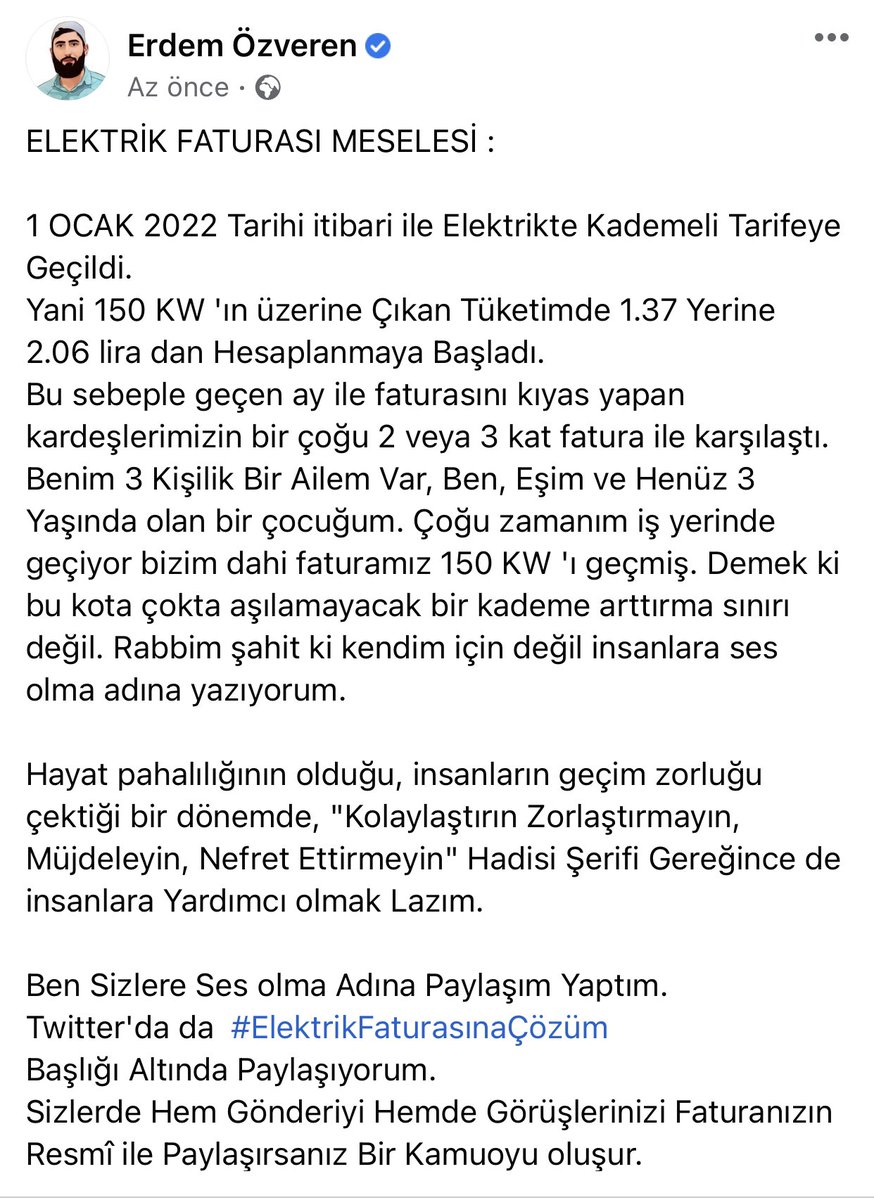 #ElektrikFaturasınaÇözüm ⤵️