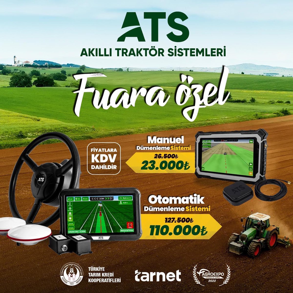 yakupsivka's tweet photo. #Tarnet olarak yeni Tarım Teknolojileri ürünlerimiz ve sürpriz fiyatlarla #Agroexpo İzmir fuarındayız. Bekleriz. https://t.co/GuMEHZOPVL