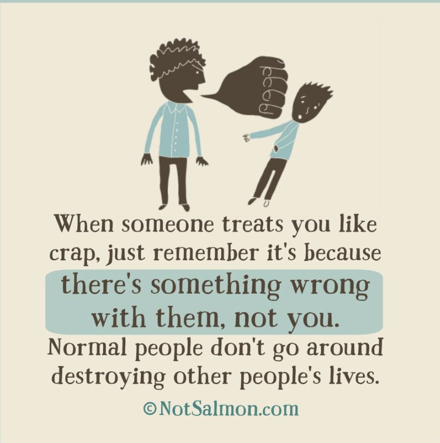 Today's advice..... period with continue their behavior even if you change for the better,  I pray they mend their ways,  my heart and soul don't have room for hatred and ignorance anymore