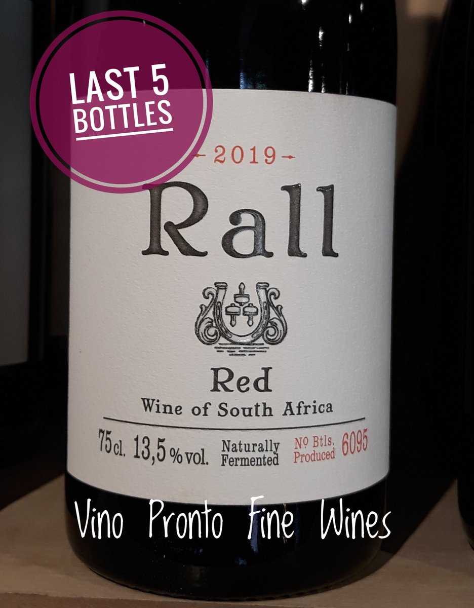 Last few bottles of the superb Rall Red 2019 just delivered. 

#donovanrall #rallwines #swartlandwine #vinopronto #vinoprontofinewines #capewines