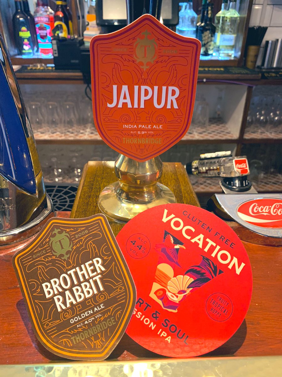stvincentarms's tweet photo. It’s your LAST CHANCE to get your hands on a pint of @thornbridge Jaipur this weekend before the guest pump moves on to @vocationbrewery Heart &amp; Soul GF session pale, then back to @thornbridge for some lovely Bro Rabbit 🍻 #yorkbeer #caskbeer @YorkBeer https://t.co/hU5gGfi2UG