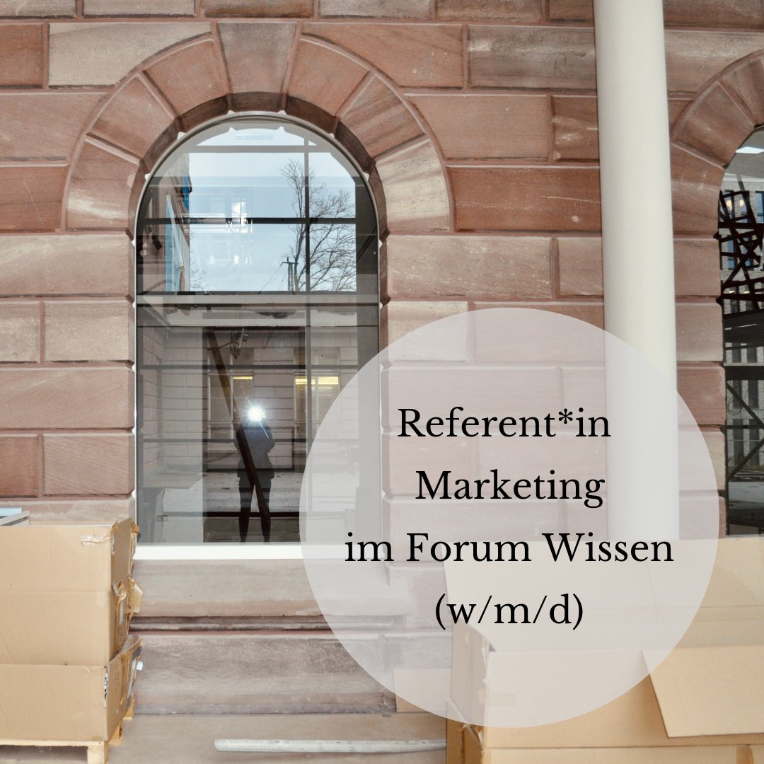 ForumWissenGoe's tweet photo. Marketing, Fundraising oder Pressearbeit? Wir haben drei neue #Stellenangebote für das Forum Wissen ausgeschrieben und freuen uns auf zahlreiche Bewerbungen! Mehr unter: https://t.co/IqoZiUTYrr https://t.co/EFMI2ZisLi