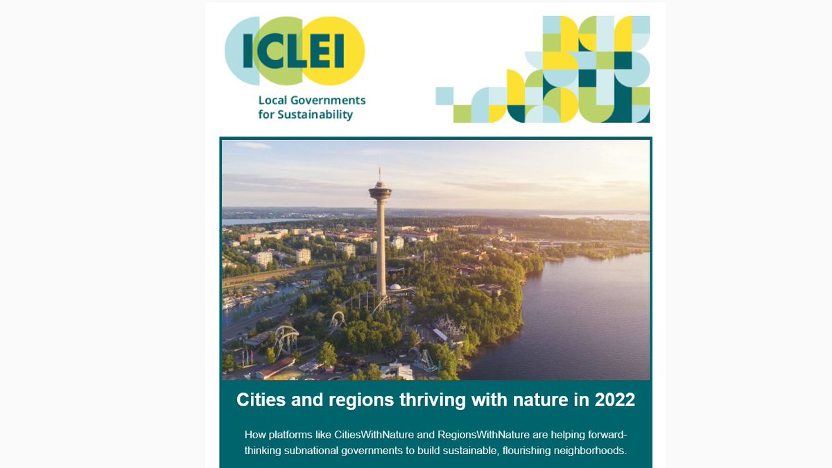 RT @proGIreg ProGIreg's great work with replicating #naturebasedsolutions within and between cities
πποΈβοΈππ is featured in @ICLEI news!
Read more β‘οΈ https://t.co/niHBNhqXJX