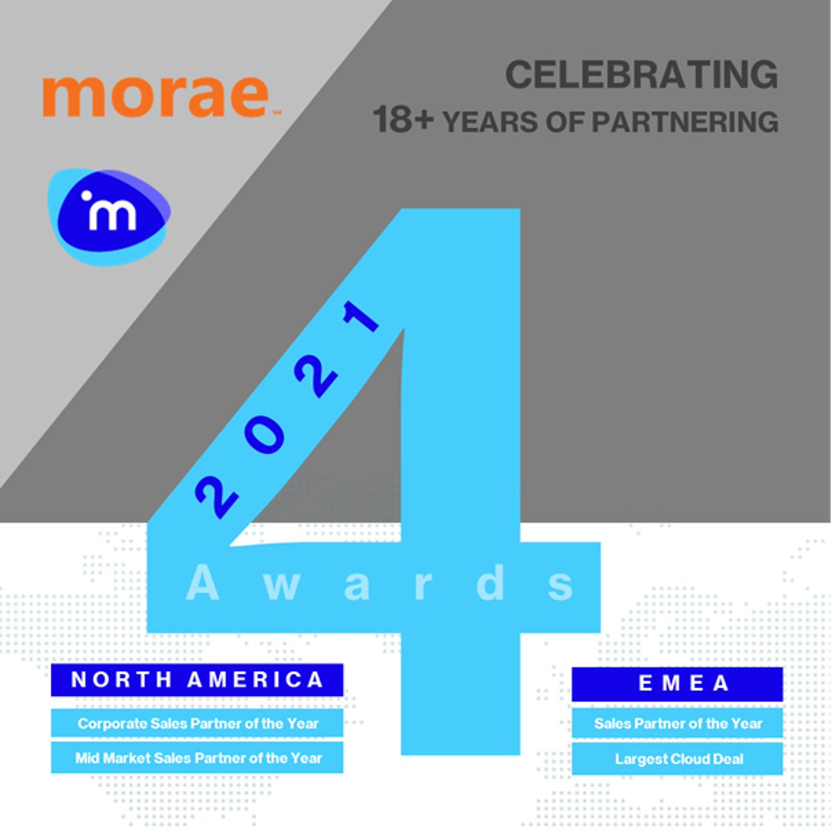 We are proud to be recognized as winners of 4x awards at the annual <a href="/imanageinc/">iManage</a> Partner Kick-Off event this week.

#iManage #Morae #DocumentManagement #Cloud #DigitalTransformation