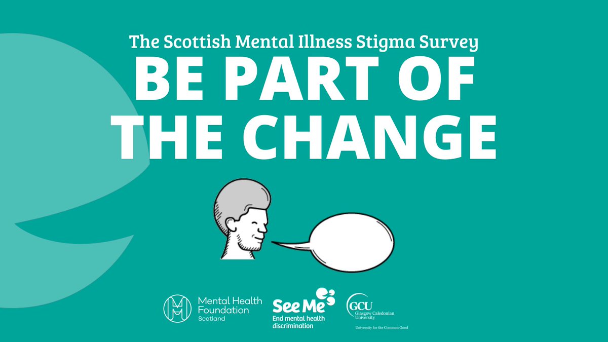 Do you want to be part of Scotland’s biggest ever conversation on the stigma experienced by people with complex mental illnesses? Get involved in the Scottish Mental Illness Stigma Survey from @seemescotland @MHFScot @CaledonianNews. seemescotland.org/StigmaSurvey