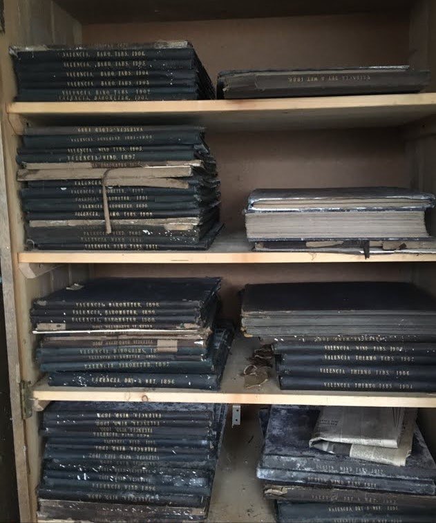 REMINDER: if you find a stack of weather logbooks from the late 19th century in a shed, please don’t throw them in a skip. Phone your local, friendly meteorological service who will happily come and save them.