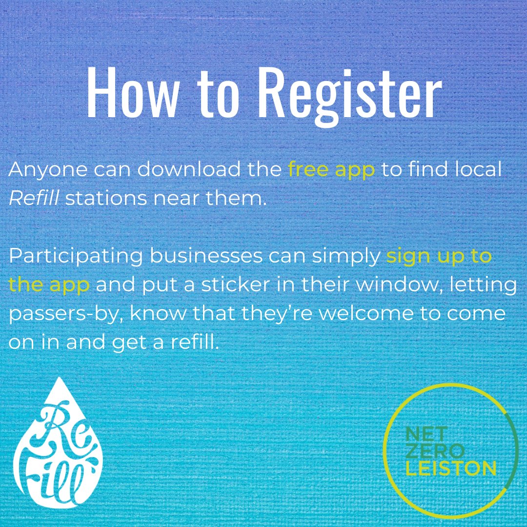 NetZero_Leiston's tweet image. Can your business follow Leiston Library’s lead and sign up to Refill, reducing Leiston's plastic waste and tackling climate change?

refill.org.uk

@SuffolkLibrary @refill
#NetZero #Leiston #Suffolk #ClimateChange  #community #Leistonlibrary  #refillrevolution #refill