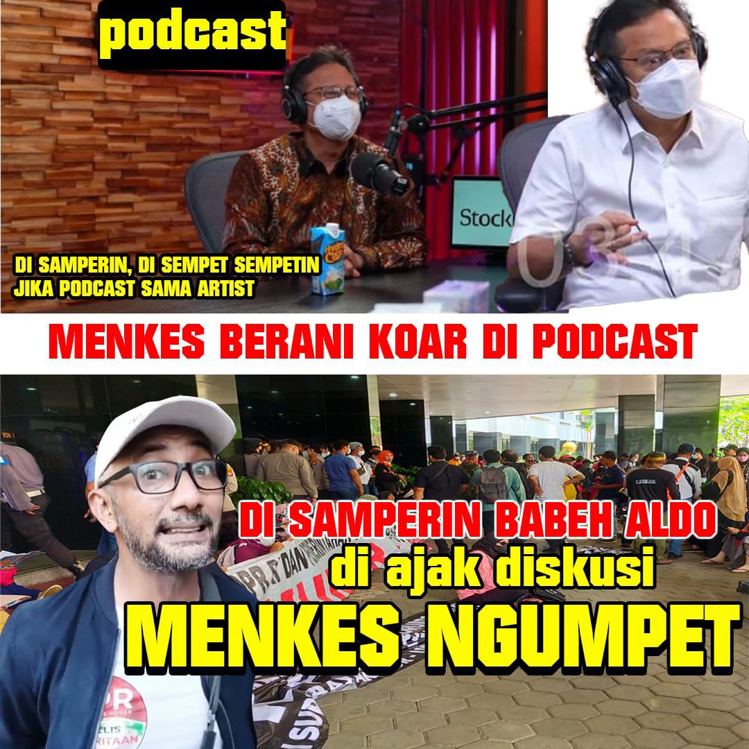 Gw ade ide nie..??
Gimana kalo <a href="/KemenkesRI/">Kementerian Kesehatan RI</a> kite undang PODCAST...???
kan banyak jg dari RAKYAT yg punya Channel Yt tuh...
Gimane menurut kalian..??
Retweet n like kalo setuju !!
Jangan lupa tagarnye ye..
#KemenkesTakut 
#KemenkesTakut