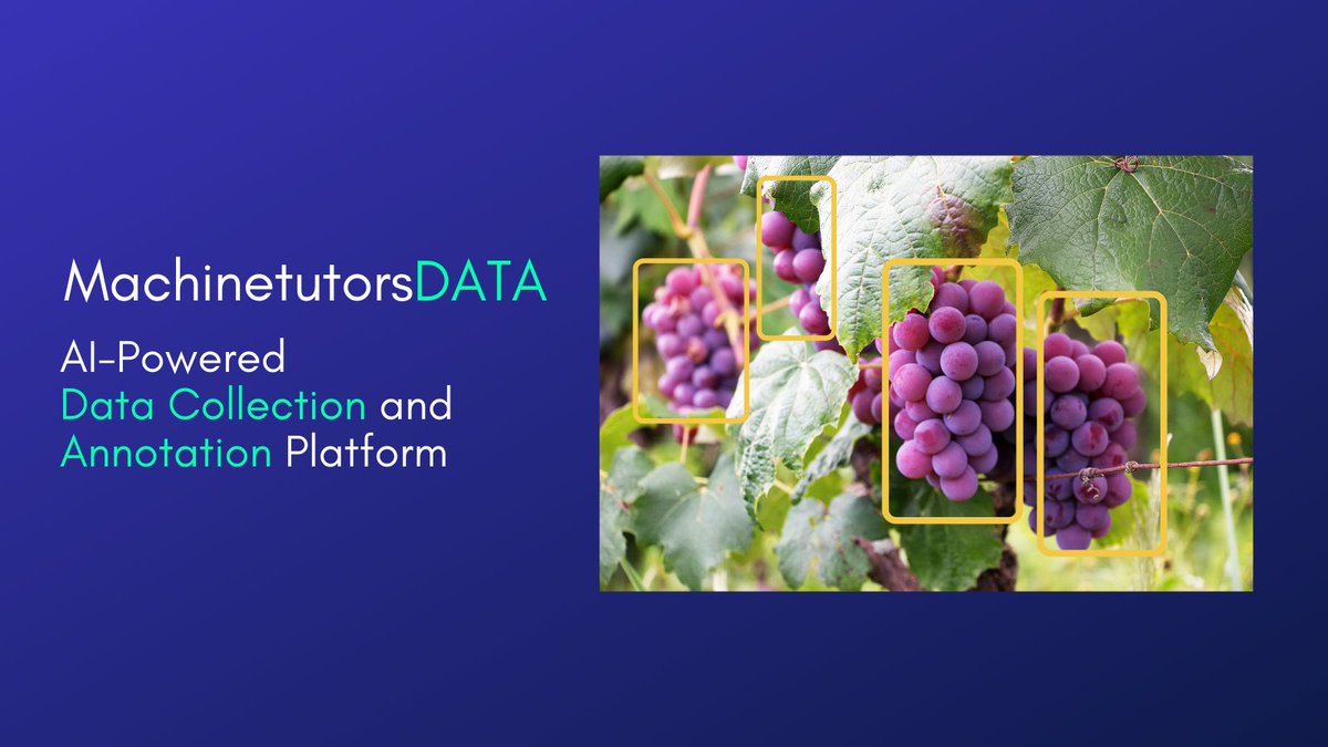 machinetutors's tweet image. #Artificialintelligence is used to help produce healthier crops,control pests,monitor soil conditions,reduce effort and improve a wide range of agriculture-related operations.
#MtData provides high-quality training #data, giving you the courage to scale your #AI and #ML models.