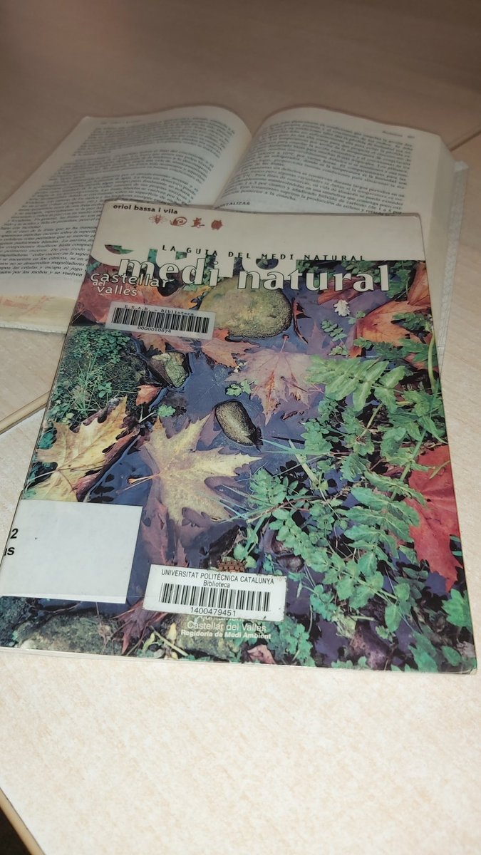 bbenitezj's tweet photo. Aprofito el primer retorn de préstec del dia a la Bib. de la UPC de Castelldefels per completar l'apartat "flora" a l'article de Castellar del Vallès de la Viquipèdia dins la campanya #1lib1ref @AmicalWikimedia @BibliotecaCBL @bibliotecnica https://t.co/XgXj1RQh9Y