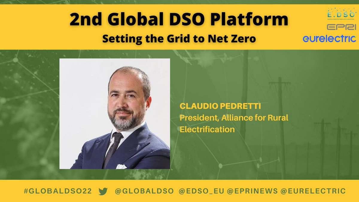 GlobalDso's tweet photo. "Technological #innovation 💡and political will 👍 are key for the development of a vibrant and dynamic off-grid #renewable energy sector!" ☀️
@RuralElec at #GlobalDSO22 

@EDSO_eu @Eurelectric @EPRINews https://t.co/CT7folqQMS