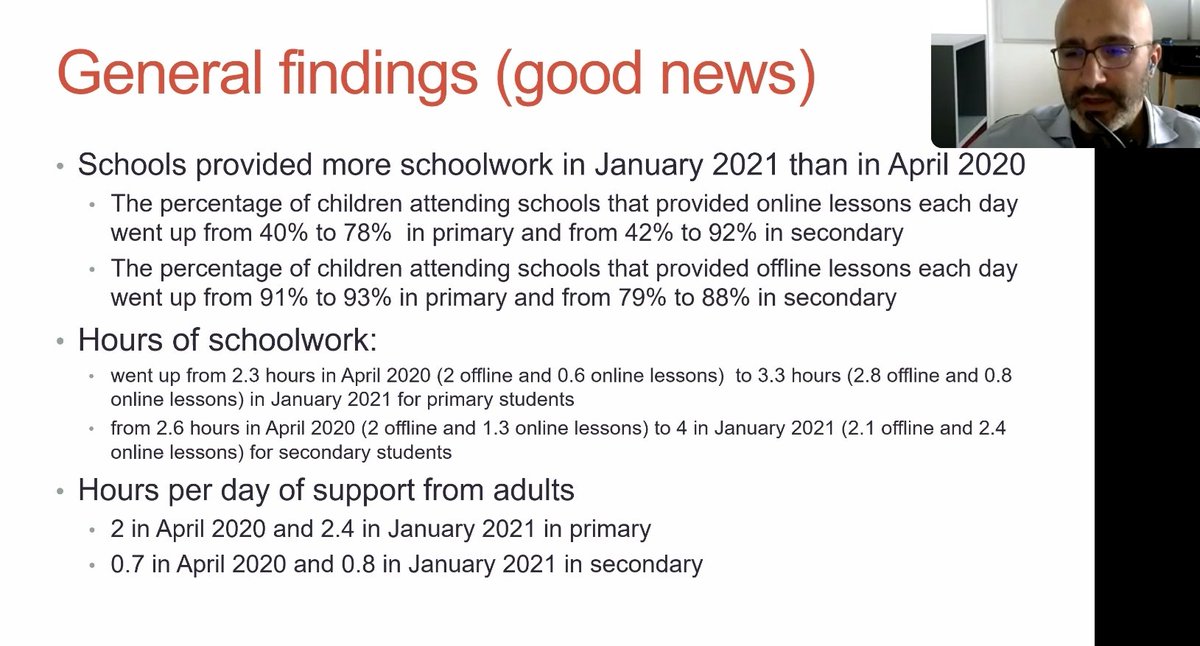 LoicMnzs's tweet image. Provision of education during second round of school closures improved markedly (in terms of quantity delivered) cf. first lockdown. @NicolaPensiero @usociety #insightslaunch