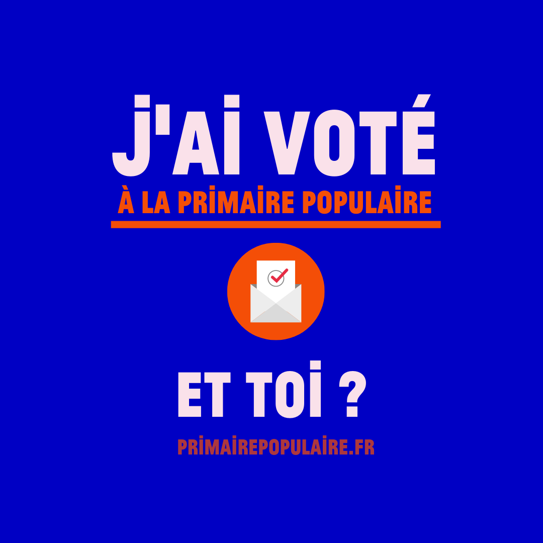 🥳 La #PrimairePopulaire est le plus gros processus de départage de cette élection présidentielle ! 🥳

🟠 Partagez les couleurs de la Primaire Populaire sur vos réseaux sociaux pour inciter les autres inscrits et inscrites à voter !

⏩ drive.google.com/drive/u/2/fold…