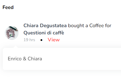 Anche Chiara <a href="/degustatea/">DegustaTea 🍵</a> ed <a href="/enricobanfo/">Enrico Banfo</a> ci hanno offerto un caffè! Siete sempre di più e non vediamo l'ora di potervi offrire un caffè dal vivo!

Vuoi sostenere Questioni di caffè?
Puoi farlo tramite Ko-fi: ko-fi.com/questionidicaf…