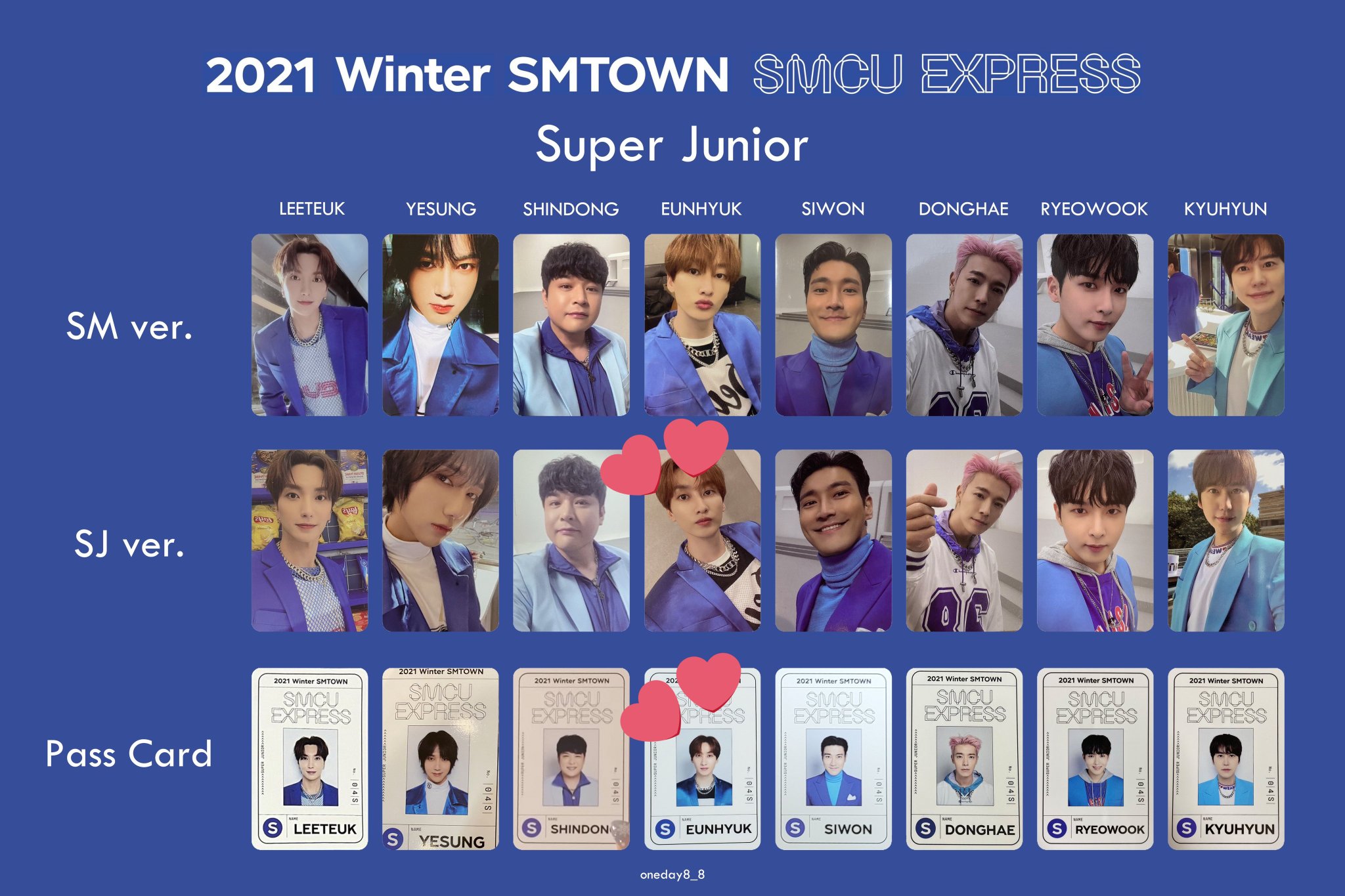 smcu 突っ走っ SMtown Super Junior ウニョク トレカ smcu 突っ走っ SMtown Super Junior ウニョク トレカ