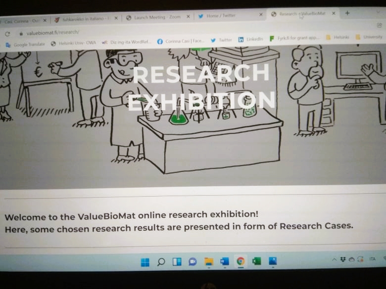 CorinnaCasi's tweet image. It is possible to see some of the ongoing works of @valuebiomat research group in our #ValueBioMat #exhibition online at valuebiomat.fi/research/ @Akatemia_STN, @SuomenAkatemia, @ulapland, @UniLaplandLaw, @AaltoPolyTech, @AaltoUniversity   @LukeFinlandInt, @VTTFinland
