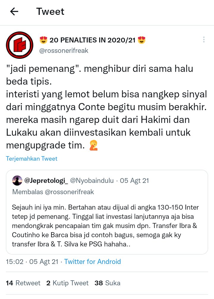 milanjink's tweet photo. @Nir12345535 @vefebry @Gie_Nerazzurri @pongsky8_ @peter__parkir @rossonerifreak Gw lebih kasian sama lu ngarepin rival bankrut agustus lalu g kesampean skrg udh longsor, jgn nangis ya karna lo sama begonya kyk adi pulomanan https://t.co/WlfKQ6OgrX