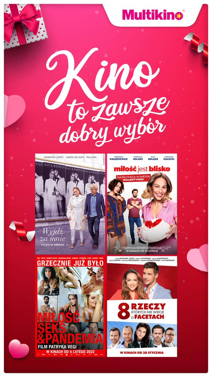 malumapl's tweet photo. Na naszym Facebooku konkurs, gdzie do zgarnięcia są

🎥 Bilety na film #MarryMeMovie

🖼️ Plakaty filmowe

https://t.co/RvMFgX054V https://t.co/PAliDgsNOL
