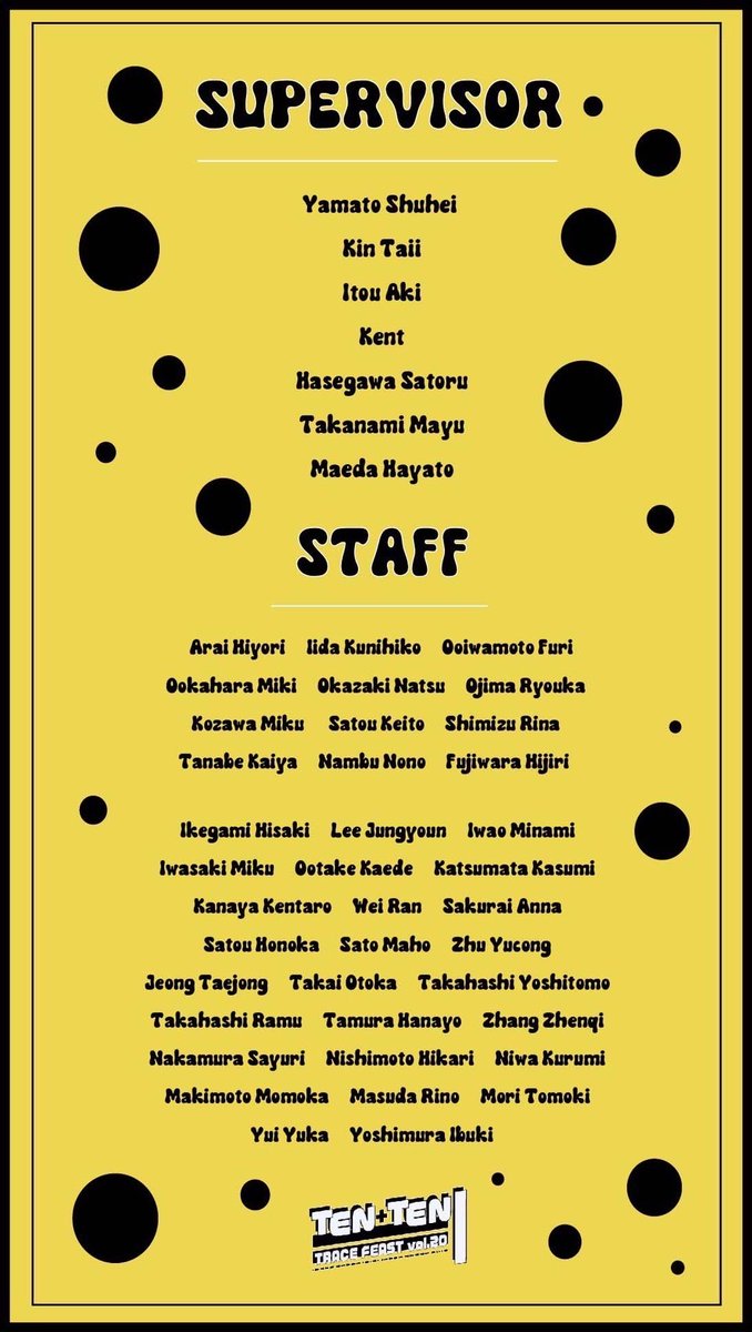 TRACEFEAST's tweet photo. 【デジタルフライヤー解禁!!】
記念すべき20回目となる今年のテーマは
「TEN+TEN=Ⅰ」です!
目を引く色鮮やかな黄色にまとまっていて、とてもお洒落な仕上がりになっています!🙆💛
#TRACEFEAST
#ハルヲオモウ
#井上紗矢香
#wilberry
#KinTaii
#ライブ配信
#東放学園映画専門学校 https://t.co/VuOH0bZy2B