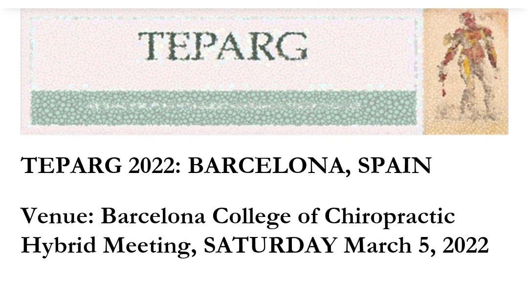 Join us for the @TEPARG Hybrid Conference March 5th 2022 in Barcelona and online. Programme and abstract submission information here: teparg.com/index.php/2022… #anatomyed #anatomy