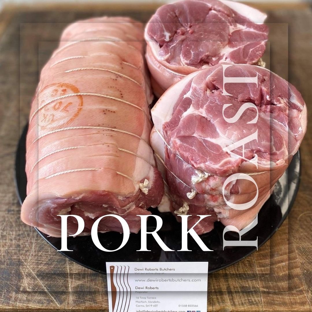 DewiButchers's tweet photo. Make it a Roast Pork Weekend #porcweek #porkfromwales #welshpork @Porc_Blasus https://t.co/jjxPQmm5MM