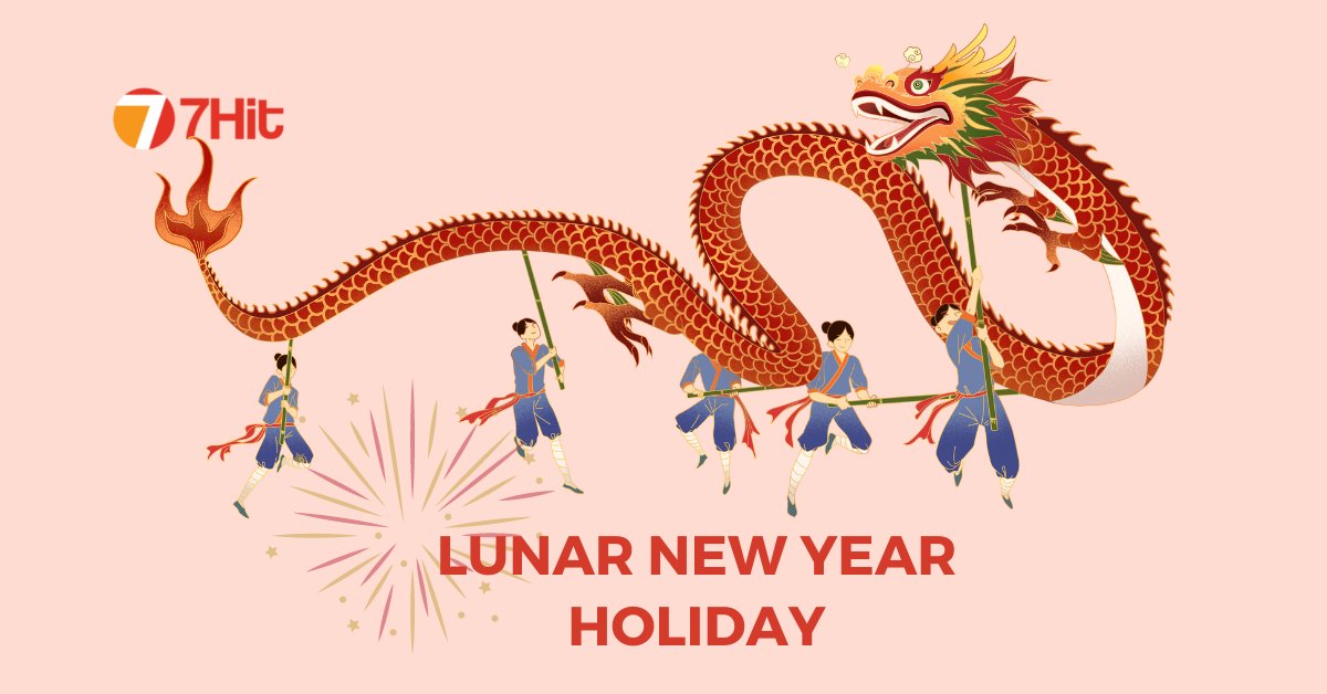 7HitOfficial's tweet photo. The Lunar New Year is coming, wish you all the happiness!
7Hit might be away from the next few days from January 29th, 2022 to February 6th, 2022 and we will resume to work by Feb 7th. 

Enjoy your holiday! https://t.co/FTKbuqRcxg