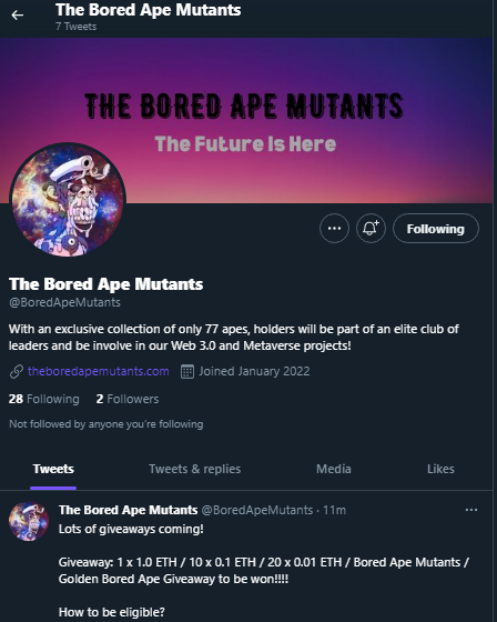 BeshieeeB's tweet photo. @BoredApeMutants done! https://t.co/pD6tEsWYCG