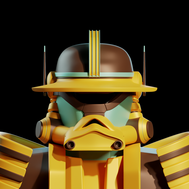CrupertGil's tweet photo. Bought myself another cool looking bounty hunter #2556! This is the way #BountyHunter @BountyHunterNFT https://t.co/LjoB4SMskn