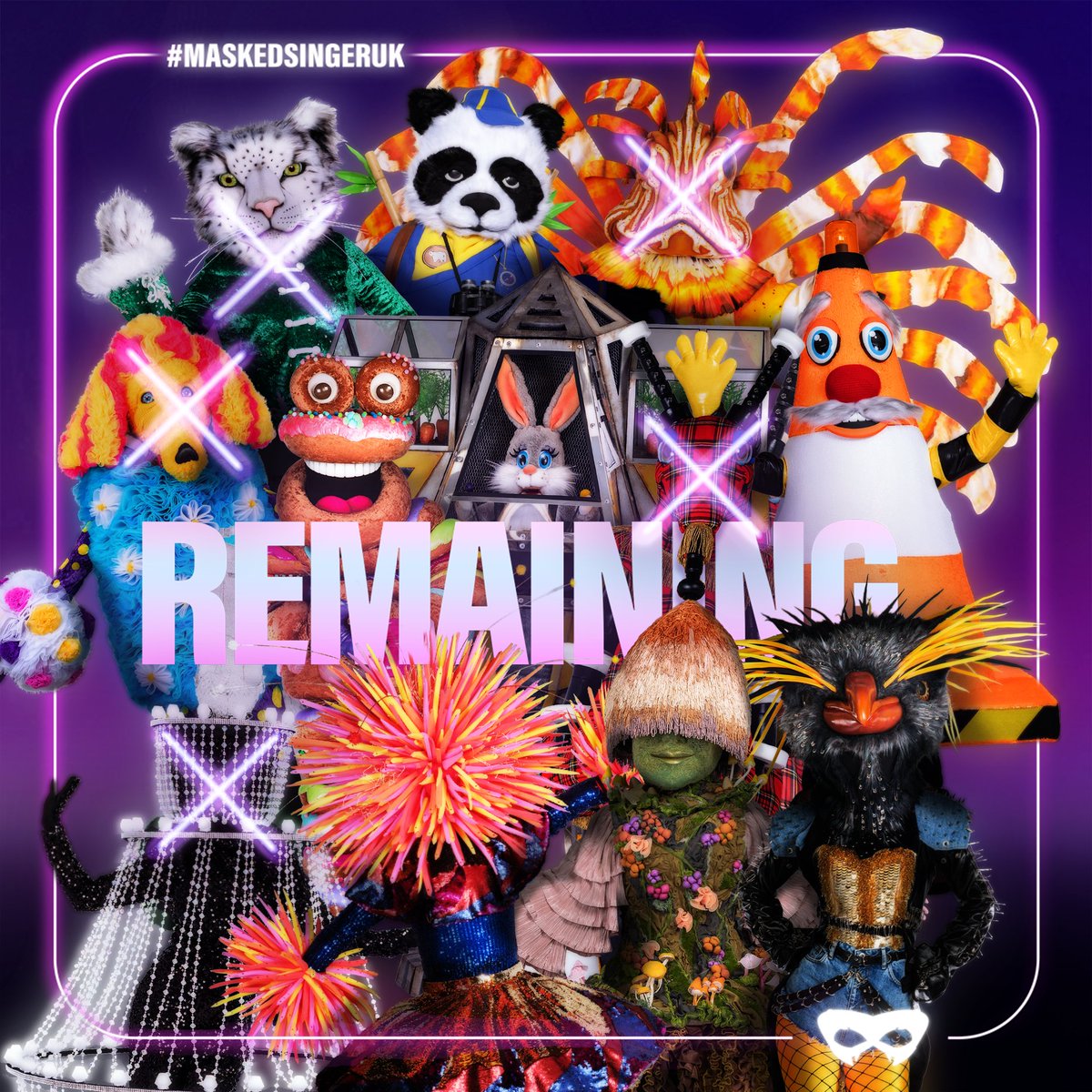 7 Masked Singer REMAIN 🔍👀  Who do YOU want to see UNMASKED tomorrow night? 🎭 #MaskedSingerUK