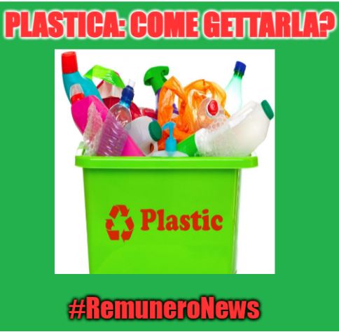 PLASTICA: COME GETTARLA?
Prima di gettare le bottiglie, svuotarle, poi richiuderle con il tappo e schiacciarle di lato, per evitare che il nastro trasportatore le mandi nell’indifferenziata. Nel #riciclo, #Remunero favorisce la differenziata con il meccanismo della #premialità.