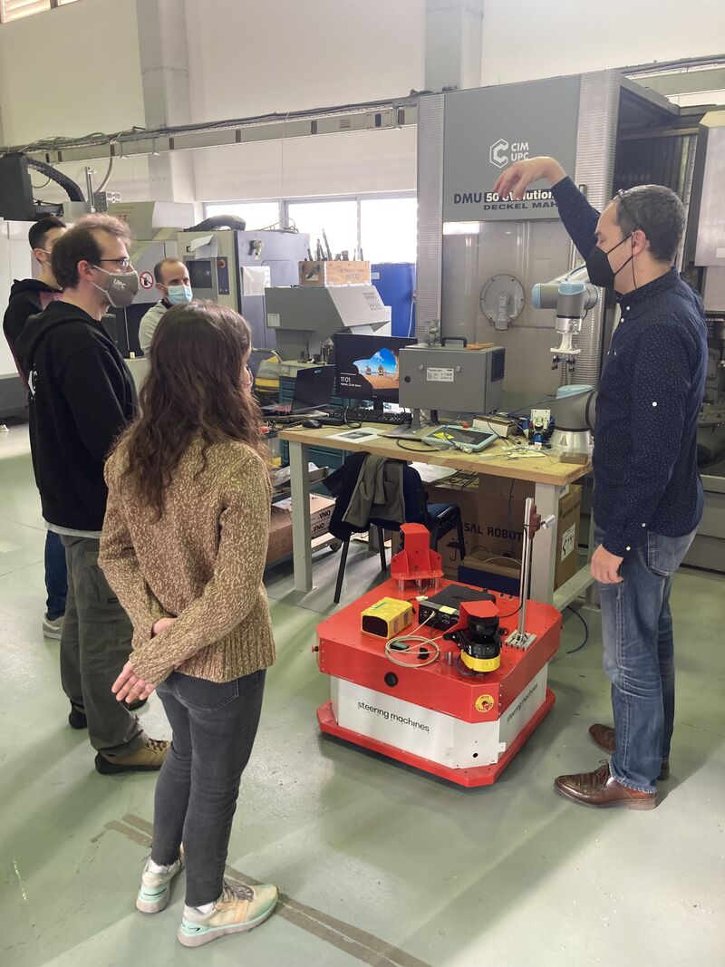 RDI_UPC's tweet photo. 🤖 Primer testeig del vehicle mòbil AMR, que executarà tasques dins d'un dels demostradors de l'Agrupació #LoomingFactory
✅ L'objectiu és aplicar les tecnologies emergents per verificar el seu funcionament en un entorn real
👉 https://t.co/sKMFGgN5RD
#FonsUECat #FEDERrecerca https://t.co/tERDTLKMUn