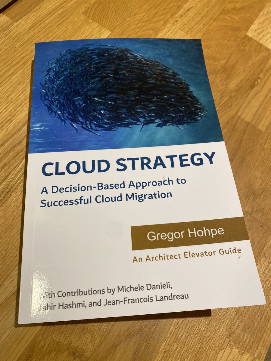 Bedtime reading arrived! Looking forward to getting through this!! <a href="/ghohpe/">Gregor</a> #cloud #cloudstrategy #books