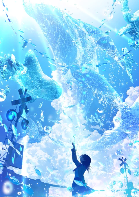 君と見た空をもう一度私に
#illustrationart 