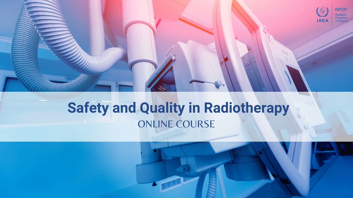 Radiotherapy professionals, RPOP wants to help you learn new techniques to improve patient protection in health care. Attend our free online Safety and Quality in Radiotherapy course in English, Spanish or Russian!

Clich here to know more➡️ buff.ly/2I0pH0N