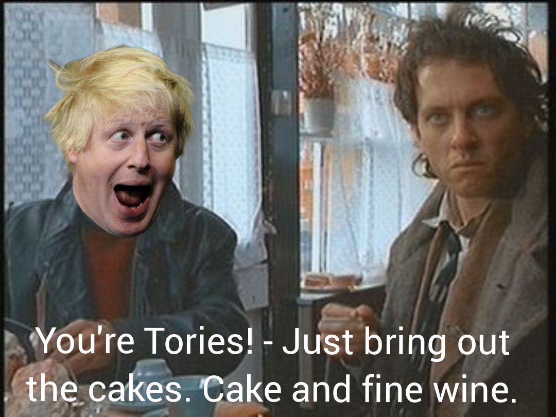 I'm afraid I may be a tad responsible for old #Boris being in hot water!

#WithnailandI #Cakegate #ambushedwithacake