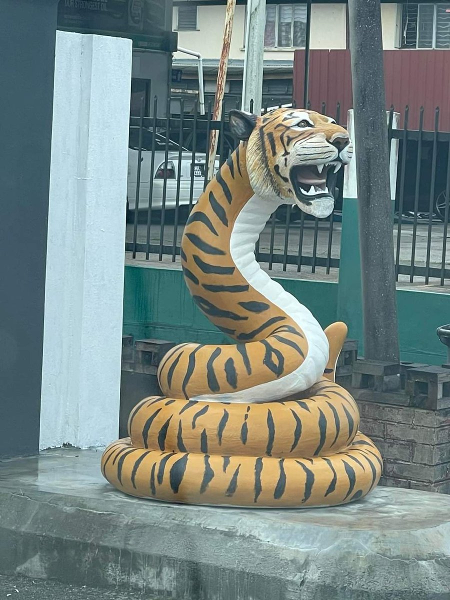 mandarinjer's tweet photo. BUKAN SEMUA PATUNG HARIMAU ITU BAIK/POSITIF

Kepala Harimau Ekor Ular
虎头蛇尾
🔊 hǔ tóu shé wěi
Maksudnya Start Power tapi Ending Tak Power

lebih kurang macam maksud Hangat-hangat Tahi Ayam

Pentingnya kenal budaya dan sejarah instead of belajar bahasa sahaja 🙏🏻 https://t.co/ZHop5XP192