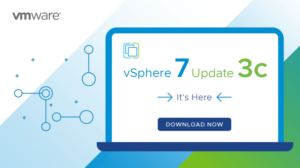 ✨ Announcing general availability of #vSphere7 Update 3c!

This release delivers a trusted infrastructure, addresses #Log4j critical #security vulnerabilities &amp; more. Download now: ow.ly/6i1U50HGIj0