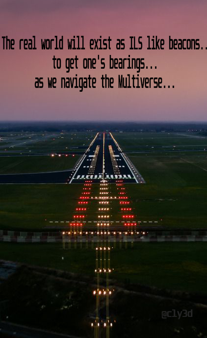 cly3d's tweet image. The #Metaverse...a collection of corporate owned #Multiverses - pin registered to the Real World