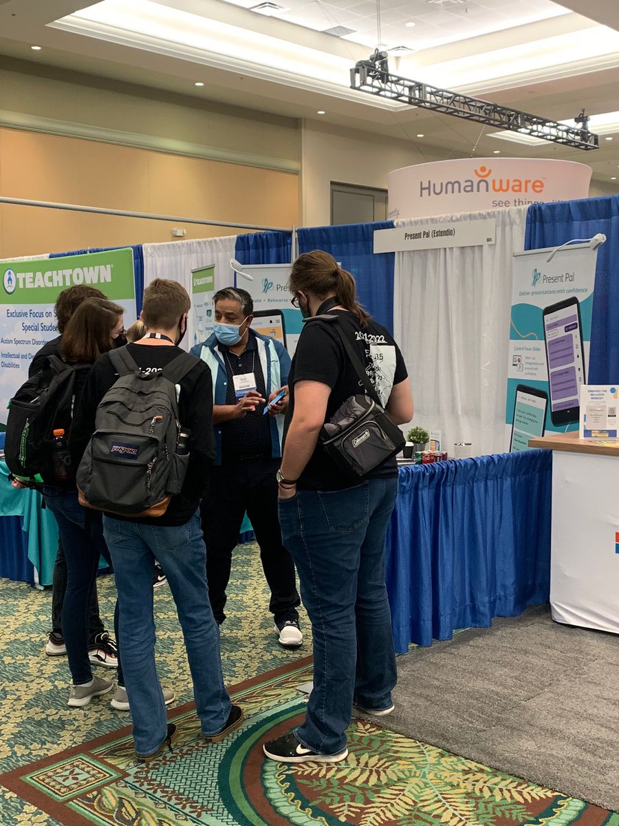 PresentPal_'s tweet photo. The sun is out in Orlando and our @ATIAorg booth is buzzing! ☀️Stop by Booth 804 and say hey to the team 👋#ATIA2022 #ATIA22 #AtChat https://t.co/VCFquvfbpw